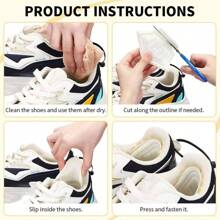 1pair /2pairs Men And Women's Sneakers Insoles Patch, Heel Pads For Sport Shoes, Adjustable Size Anti Wear Feet Pad Cushion, Insert Insole Heel Protector Back Sticker- Protect And Comfort Your Heels,Suitable For Outdoor Sports, Fitness, Hiking, Mountain Climbing, Etc. Camping