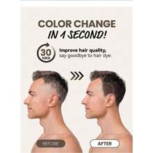 一次性染髮筆，臨時染髮筆染髮筆可攜式染髮工具染髮筆遮蓋灰色頭髮根小巧便利口紅風格染髮筆(4g / 0.14oz) - 黑色 - 查看 8