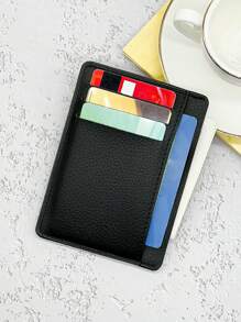 HOVI'S Classic Minimalist Card Holder, Lightweight Portable Card Wallet, Multifunctional Coin Purse Gifts Fall Christmas Scream Men Bag Men Wallet Hand Bag Men Thanksgiving Travel Winter Holiday Wash Bag Old Money Christmas Gifts Merry Christmas Handbag Clutch Bag Wristlet Bag Wallet Storage Bag Purses And Bags Student Large Capacity Multi-Functional Outdoor Fashionable Casual Boyfriend Gifts Handbags Vacation Vintage Funny Gifts Bag Leather Bag Hobo Bag Travel Essentials Retro Bag Black Bag Holiday Essentials Bag For Men Vintage School The Sporty Life - Black - View 3