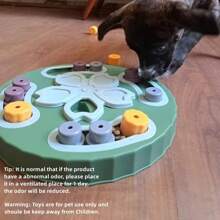 1 件粉紅色/綠色 Pp 材質解悶益智訓練玩具,寵物窒息/慢速餵食器,適合室內家貓和狗 - 綠色 - 查看 7