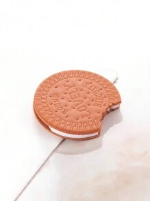 80 Sheets 1pc Biscuit Shaped Notebook, Creative And Portable Multi-Purpose Diary Notebook For Students - Bite the Cookie Note Paper - View 6