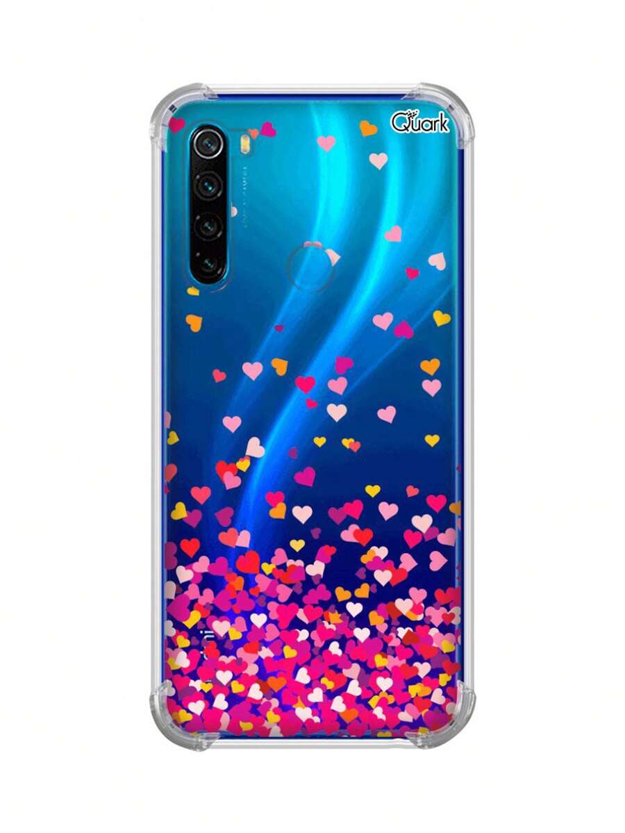 Capa Capinha Anti Shock Personalizada Modelos REDMI Note 8 (0809) Coração Amor 18 - Damasco - Visão 1