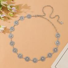 European And American Metal Chain Waist Belt For Women, Thin Waist Chain Decoration With Suit, Multi-Layer Ins Fashion, With Chain - Silver - View 4