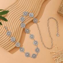 European And American Metal Chain Waist Belt For Women, Thin Waist Chain Decoration With Suit, Multi-Layer Ins Fashion, With Chain - Silver - View 5