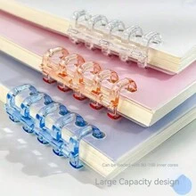 1 件防滑螺旋裝訂 A5 筆記本,附 60 張可拆卸紙,時尚簡約的學生書寫日記 - 綠色 - 查看 4