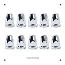 Tapón Copa Rin Tracto Camión Delantero Cromado 10 Birlos C70 - Plateado - Ver 8