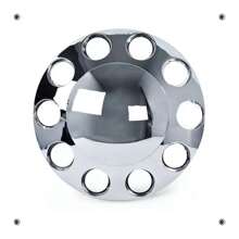 Tapón Copa Rin Tracto Camión Delantero Cromado 10 Birlos C70 - Plateado - Ver 5