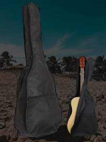 31英寸夜光字母a到z吉他包,防水吉他盒,旅行方便攜帶吉他收納袋,吉他背包,可調節多功能拉鍊肩帶,吉他盒雙肩背帶,吉他工具 - 黑色 - 查看 11