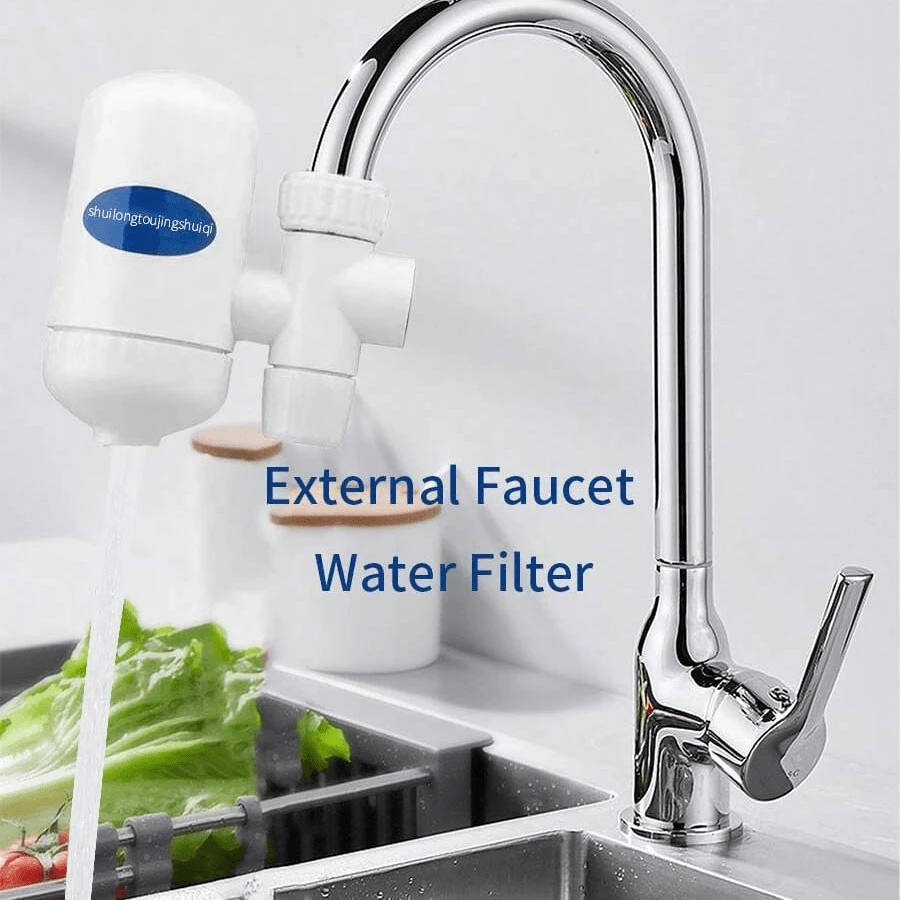 Home Kitchen Faucet Filter Tap Water Purifier Water Filter Water Purifier - White - View 1