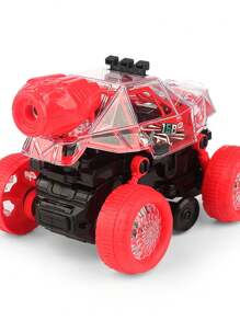 Juguetes Carro Camioneta Con Luces, Sonido, Movimiento 360° - Rojo - Ver 3