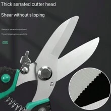 工業級剪刀,多用途剪刀,適用於家居裝修 - 綠色 - 查看 3