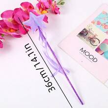 5入組女孩天使主題派對魔杖,仙女棒,星星棒,可愛攝影和表演小道具 - 彩色 - 查看 8