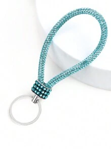 1PC Rhinestone Keychain Sparkles With A Full Rhinestone Lanyard Keychain Wristband Bracelet Keychain Is Light And Bright, And The Keychain Sparkles Firmly, And It Is Portable To Travel Casual - Color - View 2