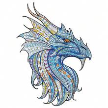 Educational Wooden Building Blocks Toy, Unique Animal Puzzle, A3/A4/A5 Size Block Game - Apricot - View 1