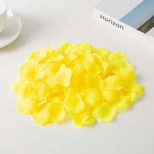 500 片,婚禮玫瑰花瓣人造花玫瑰假花瓣結婚派對裝飾訂婚、求婚情人節用品、創意小禮物、生日派對用品、派對裝飾用品、婚禮裝飾 - 黃色 - 查看 1