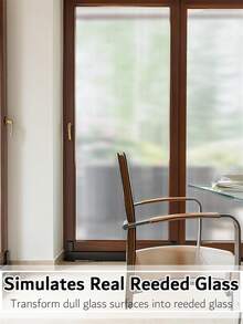 1捲視窗隱私膜霧面玻璃貼紙裝飾雜波玻璃靜電貼,不需膠水聖誕紋理玻璃門裝飾冬季結霜貼紙窗戶遮罩 - 彩色 - 查看 5