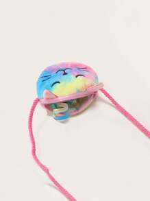 Willekeurige kleur Gradient Cartoon unicorn patroon Kinderen Crossbody-tas