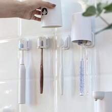 1pc Dustproof Toothbrush Holder Without Drilling - White - View 4