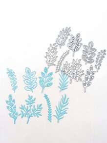 4/6/8入組葉子金屬切割模具,蝴蝶diy工藝模具,楓葉模板壓花刀模切割模板,適用於diy相冊裝飾壓花模板 - 樹葉刀模 - 查看 6