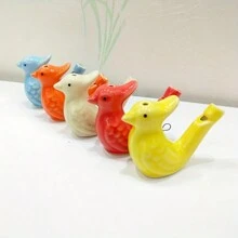 2pcs Magpie Peacock Water Bird Whistle, Colorful Bird Whistle, Tourist Attractions Ceramic Crafts Whistle - Random Color - View 8