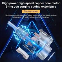 1入組可充電5w高端數字顯示理髮器和修鬍器,銅鋅合金機身,易於使用的開關,透明禮盒包裝 - 龍 - 查看 5