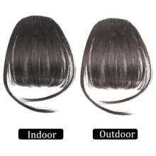 Tóc mái tổng hợp Tóc Mái - Black-brown - Xem 8