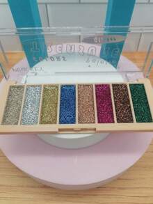PINK KEY TREASURE GLITTER Shadow Palette, 8 Shades.