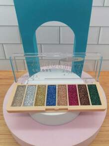PINK KEY TREASURE GLITTER Shadow Palette, 8 Shades.