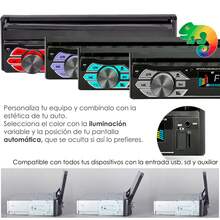 Autoestereo Vak 1703 Motorizado Mp5 Bluetooth Usb Mirrorlink - Multicolor - Ver 4