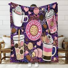 Soft And Comfortable Donut Blanket, Delightful, Relaxing, Skin-Friendly, Waterproof, Suitable For Bedroom, Living Room, Office Nap Blanket. Essential For Binge-Watching, Waterproof, Suitable For All Seasons, Warm And Comfortable Soft Blanket, Nap Blanket, Suitable For Sofa, Bed, Etc. Indoor Essential, Holiday Gift. - Multicolor - View 1