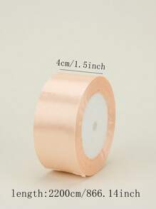 3 卷 x 22 米缎带，适用于 DIY 情人节手工玫瑰花材料、礼品包装、生日蛋糕和派对装饰、蝴蝶结编织丝带、多色 - 香檳色 - 查看 2