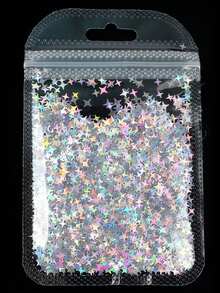 12 Packs/1 Set DIY Laser Four-Pointed Star Nail Art Sequins, DIY Jewelry Accessories, Crystal Glue Filled Sequins - Multicolor - View 9