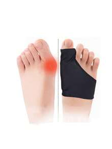 1 Pair Toe Separator & , Wearable Toe Alignment Device For Men & Women - Black - View 6
