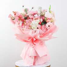 20 張/包防水純色花束包裝紙,優雅花店用品 - 鑽石黑 - 查看 8