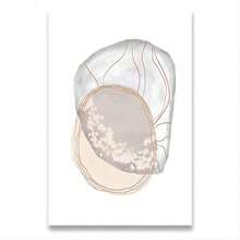 1pc Green Plant Abstract Line Retro Poster Nordic Wall Art Canvas Painting For Living Room Decoration, No Frame - Multicolor - View 2