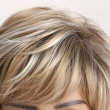 12-Inch Fluffy Natural Short Curly Synthetic Wigs With Side Bangs, In Golden Brown, For Women, Suitable For Daily Wear, Parties And Celebrations - Multicolor - View 8