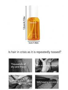 1入組80ml髮護精油,用於平滑頭髮、去毛躁、密封和保濕,不油膩,易吸收,適用於家居和旅行使用 - 彩色 - 查看 4