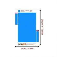 情人節玫瑰鑽石畫套件,diy鑽石畫,1入組5d牆面裝飾手工藝品,適合鑽石畫愛好者的適中禮物,節日禮物,無框畫布 - 彩色 - 查看 3