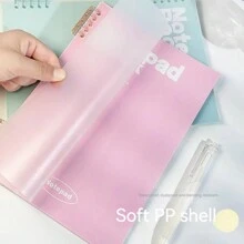 1本沒有硬感的螺旋a5筆記本,共60張可拆卸內頁,極簡設計適用於課堂筆記 - 紫色 - 查看 8