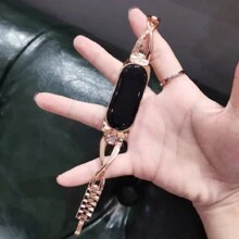 Stainless Steel Wrist Strap Compatible With Xiaomi Mi Band 8 7 6 5 4 3 Smart Watch Replacement Bracelet