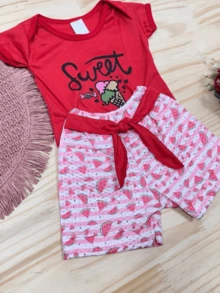 Baby Girls Sets - Đỏ - Xem 2