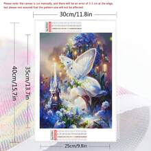 1入組diy鑽石畫景觀全圓鑽石馬賽克幻想風景家居裝飾 - 彩色 - 查看 2