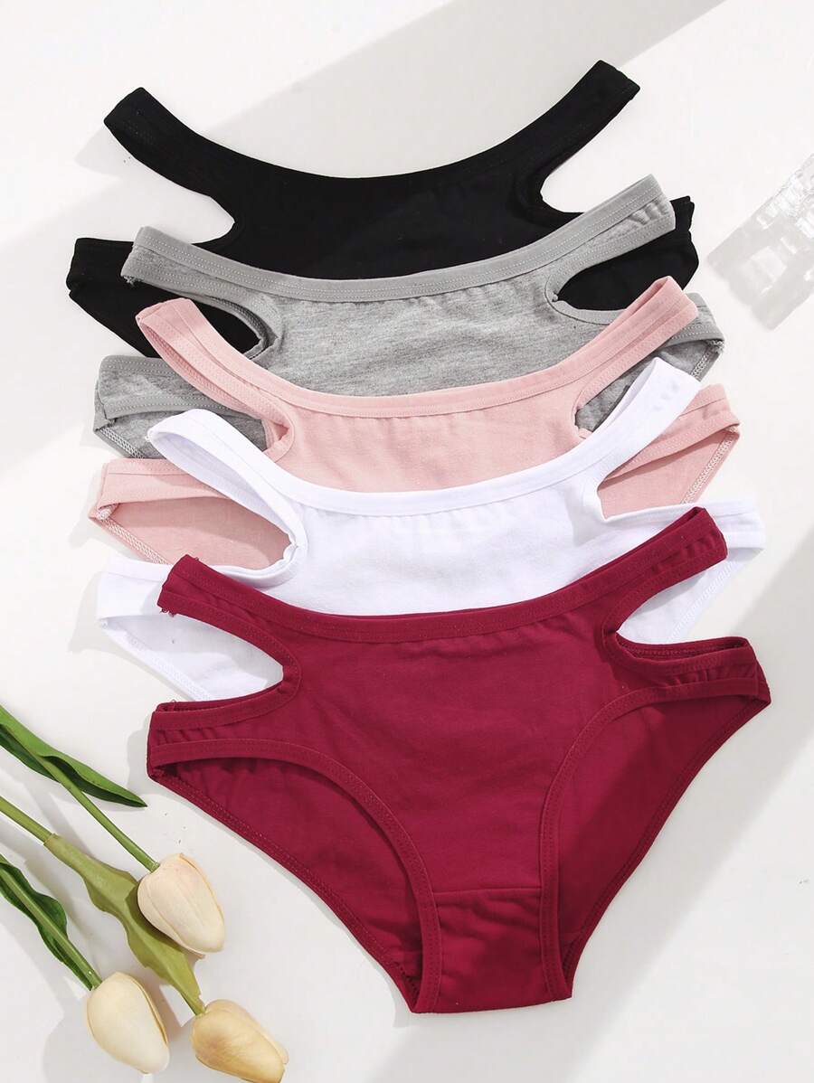 5入組女性性感空心三角褲
