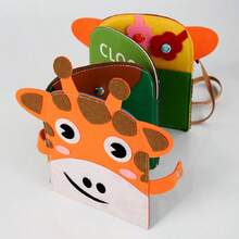 幼兒用品背包！蒙特梭利感覺忙碌板背包,幫助幼兒穿衣服、綁鞋帶、學習形狀、顏色和數學 - 彩色 - 查看 4