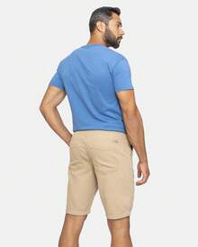 Men Denim Shorts - 卡其色 - 查看 5