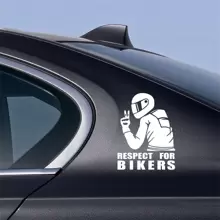 AD 1pc "Respect Cyclists" Removable 3D Reflective Car/Motorcycle Sticker - Multicolor - View 8