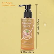 Turmeric Toning Lotion - Moisturizing Facial Cleanser For Dry And Oily Skin Types 100ml/3.38fl.Oz - Turmeric Toner - View 5