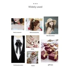 1 Roll, Black Red Printed Golden Gift Wrapping Ribbon, Suitable For Holiday Accessory, Birthday Party Supplies, Room Decor, Christmas Gifts, Home Decor, Scene Decor,Thanksgiving Day Decor,Teachers' Day - Multicolor - View 6