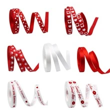 1 Roll, Black Red Printed Golden Gift Wrapping Ribbon, Suitable For Holiday Accessory, Birthday Party Supplies, Room Decor, Christmas Gifts, Home Decor, Scene Decor,Thanksgiving Day Decor,Teachers' Day - Multicolor - View 8