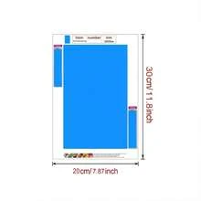 情人節玫瑰鑽石繪畫套件,1入組diy 5d家居牆壁裝飾手工藝術繪畫,裝飾,手工禮物,針對鑽石繪畫愛好者,節日禮物,無框畫布 - 白色 - 查看 3